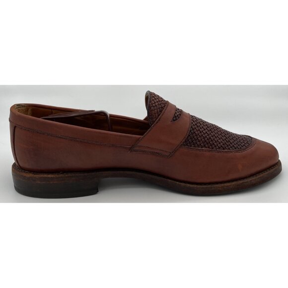 Allen Edmonds Leyland Chili Brown Leather Penny Loafer Dress Shoes Men's 10D - Picture 4 of 11